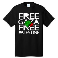 Free Gaza Palestine Flag Tall T-Shirt