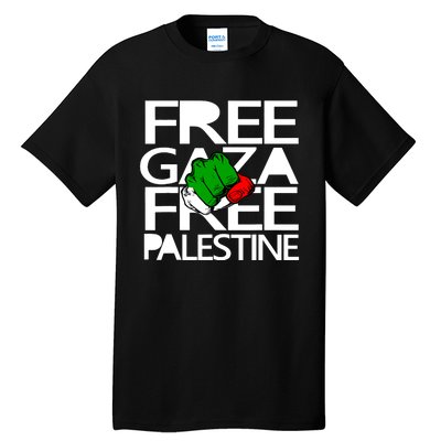 Free Gaza Palestine Flag Tall T-Shirt