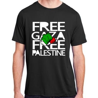 Free Gaza Palestine Flag Adult ChromaSoft Performance T-Shirt