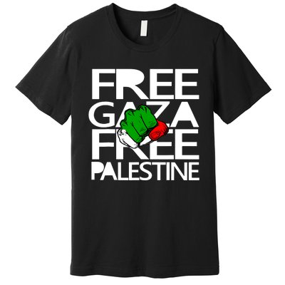 Free Gaza Palestine Flag Premium T-Shirt