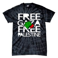 Free Gaza Palestine Flag Tie-Dye T-Shirt