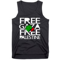 Free Gaza Palestine Flag Tank Top