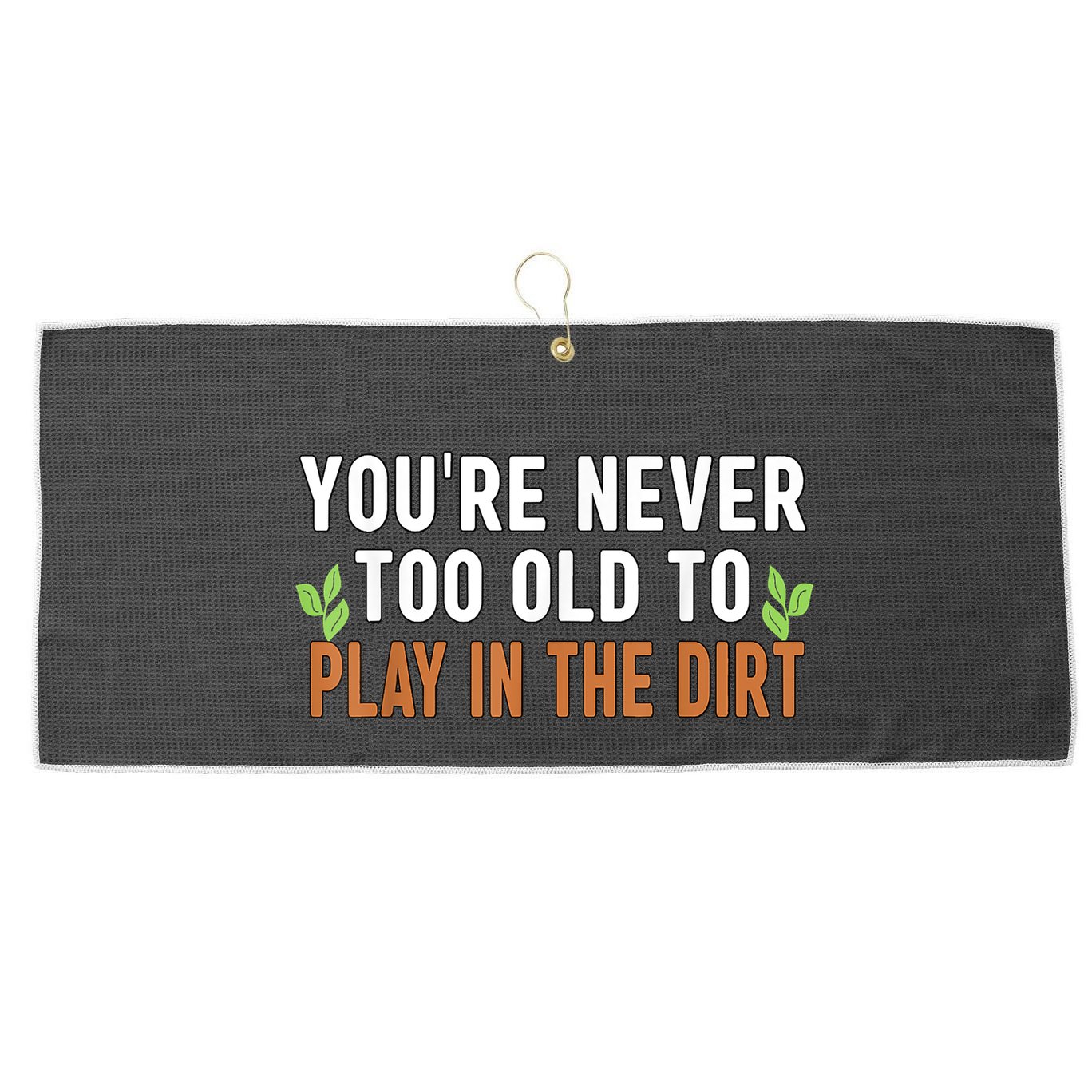 Funny Gardener Plant Gardening Large Microfiber Waffle Golf Towel