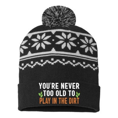 Funny Gardener Plant Gardening USA-Made Snowflake Beanie