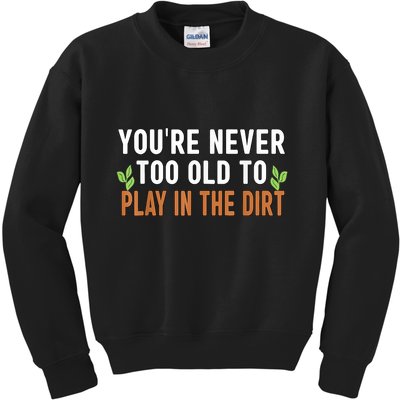 Funny Gardener Plant Gardening Kids Sweatshirt