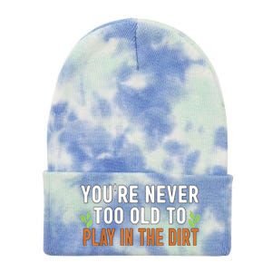 Funny Gardener Plant Gardening Tie Dye 12in Knit Beanie