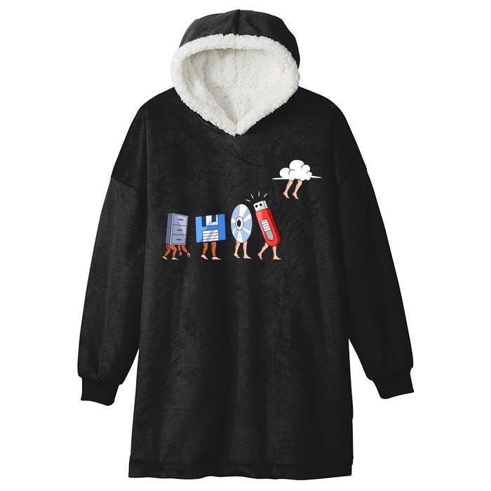 Funny Geek Programmer Nerd Developer Computer Engineering Gift Hooded Wearable Blanket