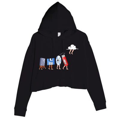 Funny Geek Programmer Nerd Developer Computer Engineering Gift Crop Fleece Hoodie