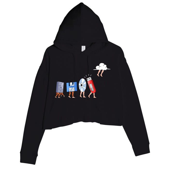 Funny Geek Programmer Nerd Developer Computer Engineering Gift Crop Fleece Hoodie