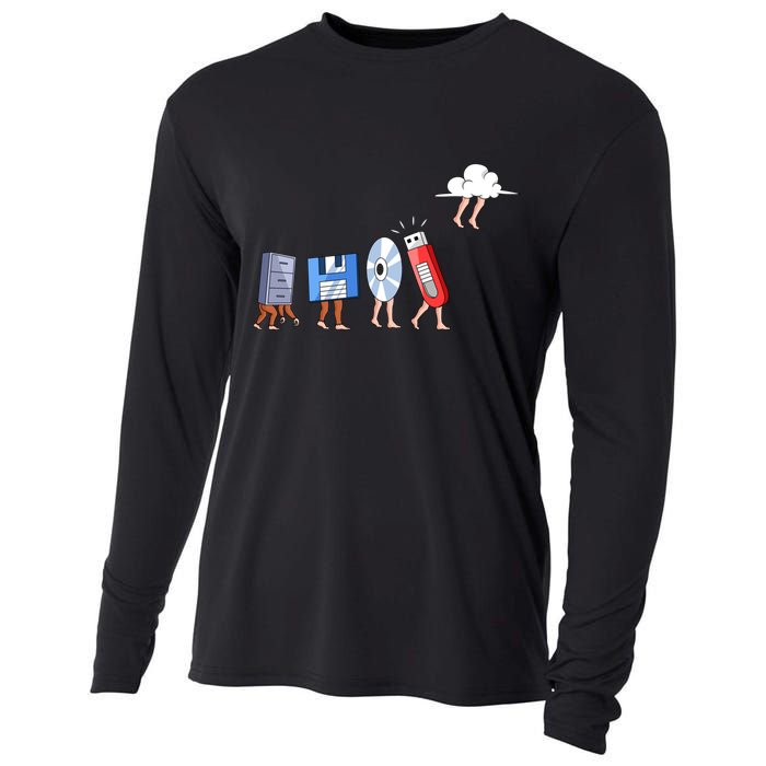 Funny Geek Programmer Nerd Developer Computer Engineering Gift Cooling Performance Long Sleeve Crew