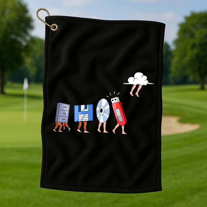Funny Geek Programmer Nerd Developer Computer Engineering Gift Golf Towel