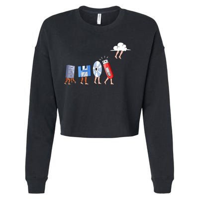 Funny Geek Programmer Nerd Developer Computer Engineering Gift Cropped Pullover Crew