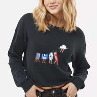 Funny Geek Programmer Nerd Developer Computer Engineering Gift Cropped Pullover Crew
