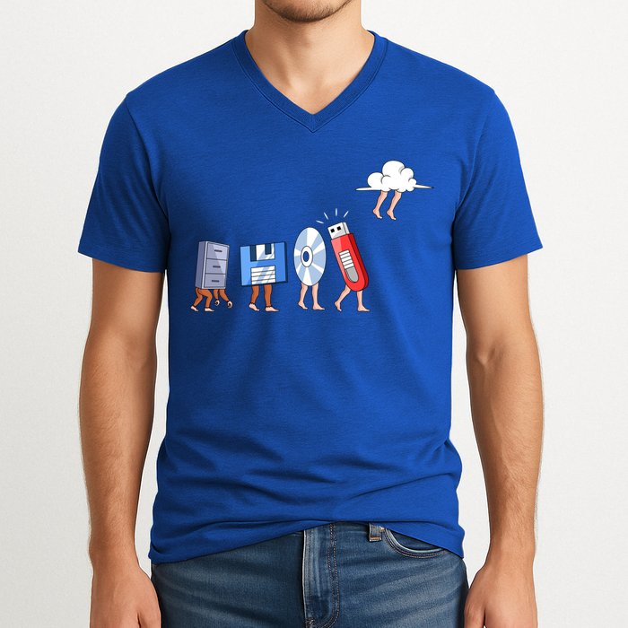 Funny Geek Programmer Nerd Developer Computer Engineering Gift V-Neck T-Shirt