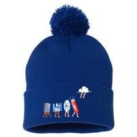 Funny Geek Programmer Nerd Developer Computer Engineering Gift Pom Pom 12in Knit Beanie