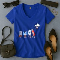 Funny Geek Programmer Nerd Developer Computer Engineering Gift Women's V-Neck T-Shirt