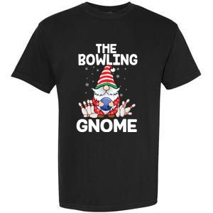 Funny Gnome Pajamas Bowling Gnome Xmas Cute Christmas Gnome Garment-Dyed Heavyweight T-Shirt