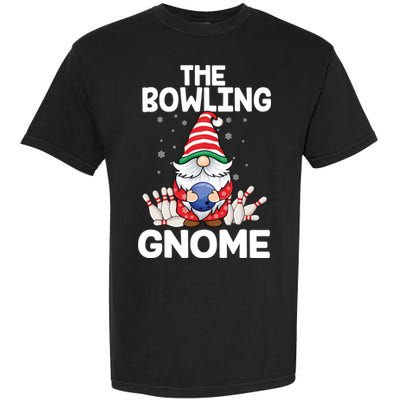 Funny Gnome Pajamas Bowling Gnome Xmas Cute Christmas Gnome Garment-Dyed Heavyweight T-Shirt