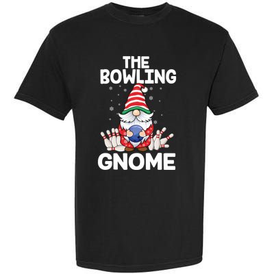 Funny Gnome Pajamas Bowling Gnome Xmas Cute Christmas Gnome Garment-Dyed Heavyweight T-Shirt