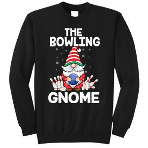 Funny Gnome Pajamas Bowling Gnome Xmas Cute Christmas Gnome Sweatshirt