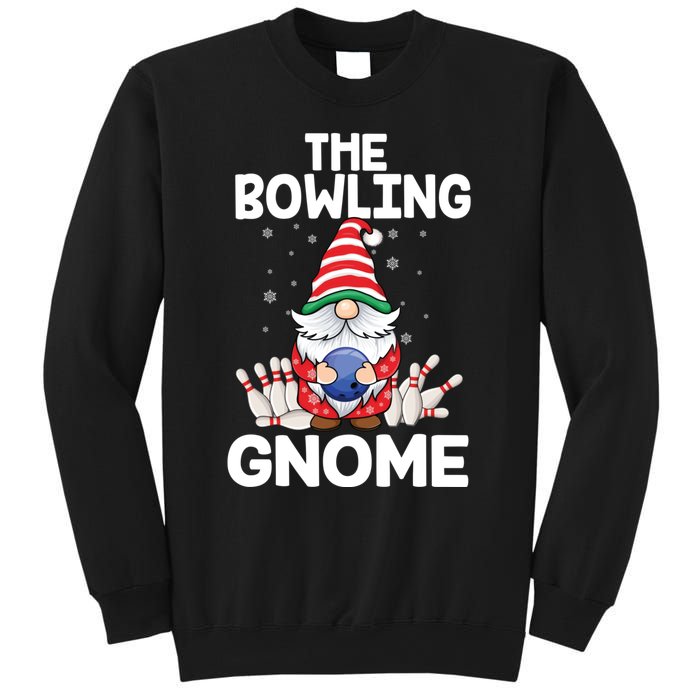 Funny Gnome Pajamas Bowling Gnome Xmas Cute Christmas Gnome Sweatshirt