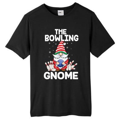 Funny Gnome Pajamas Bowling Gnome Xmas Cute Christmas Gnome Tall Fusion ChromaSoft Performance T-Shirt