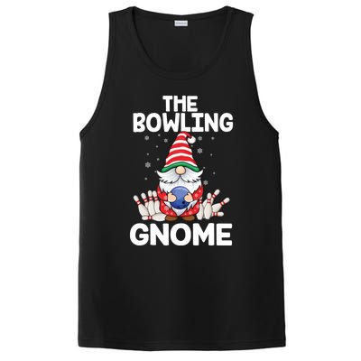 Funny Gnome Pajamas Bowling Gnome Xmas Cute Christmas Gnome PosiCharge Competitor Tank