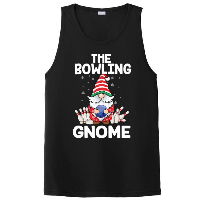 Funny Gnome Pajamas Bowling Gnome Xmas Cute Christmas Gnome PosiCharge Competitor Tank