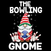 Funny Gnome Pajamas Bowling Gnome Xmas Cute Christmas Gnome Toddler Sweatshirt