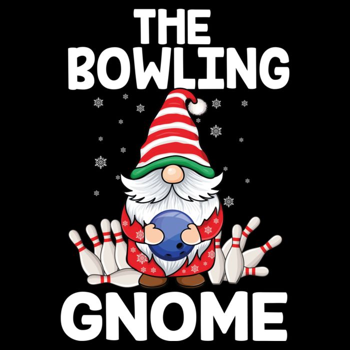 Funny Gnome Pajamas Bowling Gnome Xmas Cute Christmas Gnome Toddler Sweatshirt