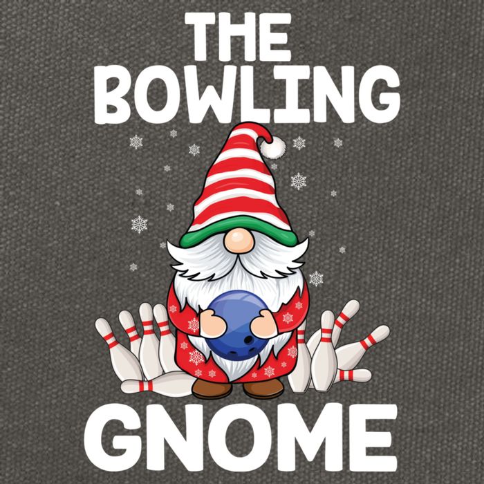 Funny Gnome Pajamas Bowling Gnome Xmas Cute Christmas Gnome Cotton Canvas Backpack