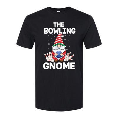 Funny Gnome Pajamas Bowling Gnome Xmas Cute Christmas Gnome Softstyle CVC T-Shirt