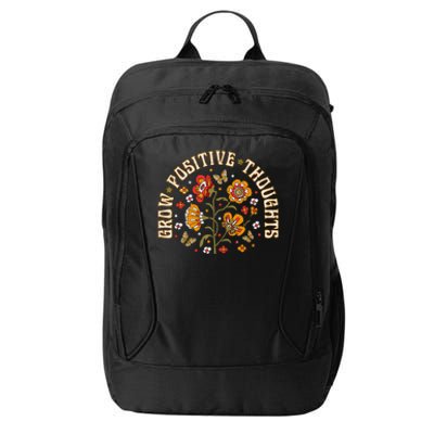 Floral Grow Positive Thoughts Boho Peace Flowers Gardeners City Backpack