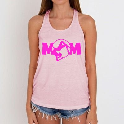 Funny Gymnasts Pink Gymnastics Mom Gift Women's Knotted Racerback Tank