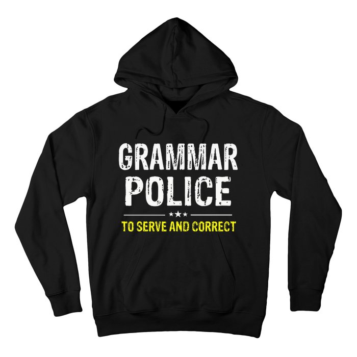 funny Grammar Police Costume Idea Hoodie