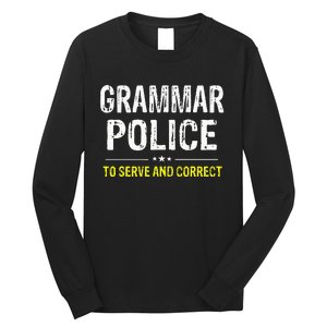 funny Grammar Police Costume Idea Long Sleeve Shirt