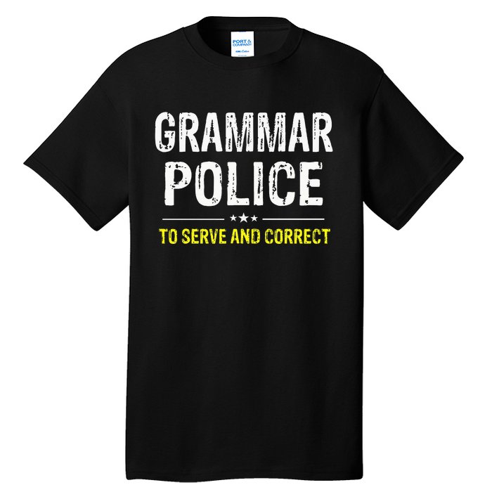 funny Grammar Police Costume Idea Tall T-Shirt