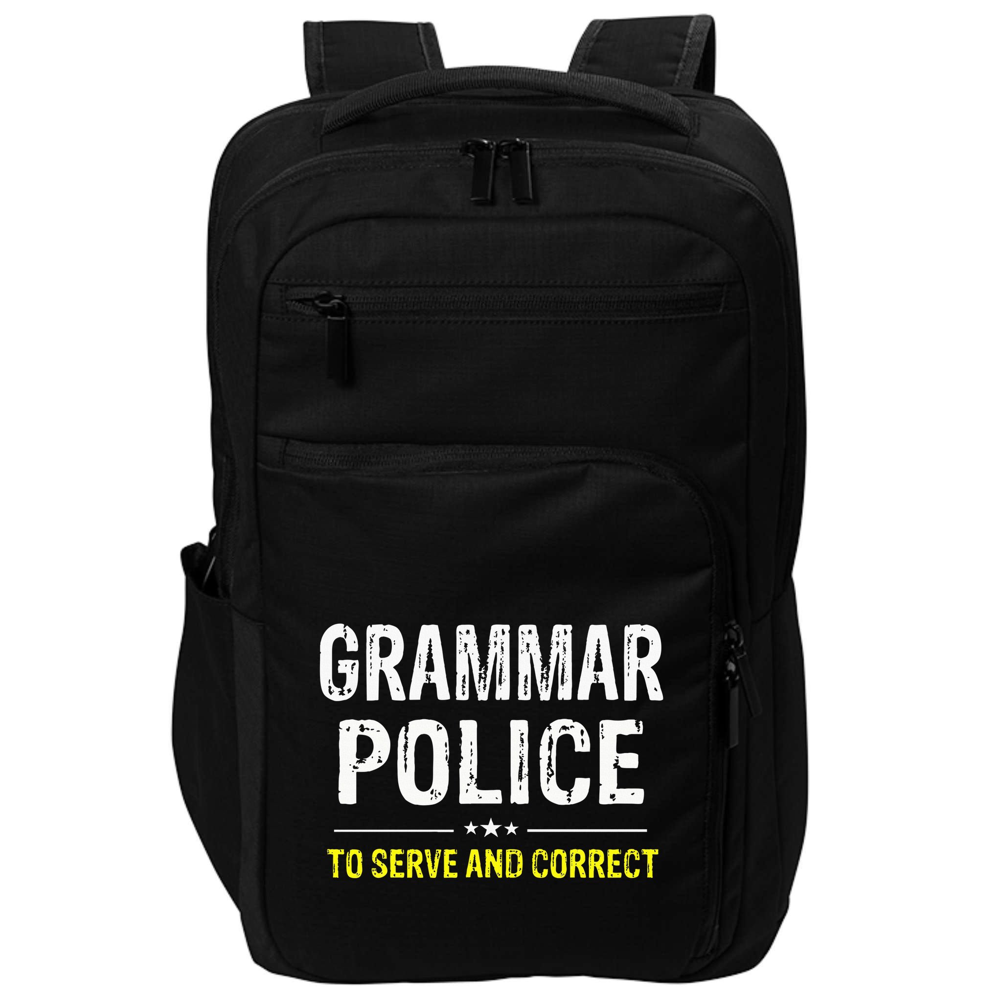 funny Grammar Police Costume Idea Impact Tech Backpack