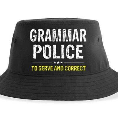 funny Grammar Police Costume Idea Sustainable Bucket Hat