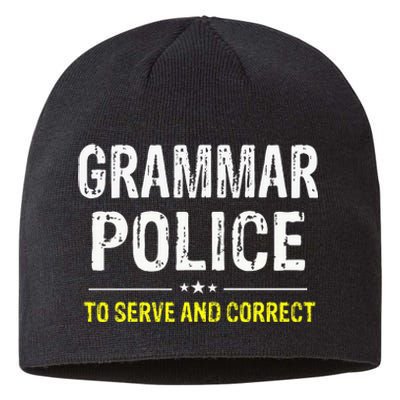 funny Grammar Police Costume Idea Sustainable Beanie