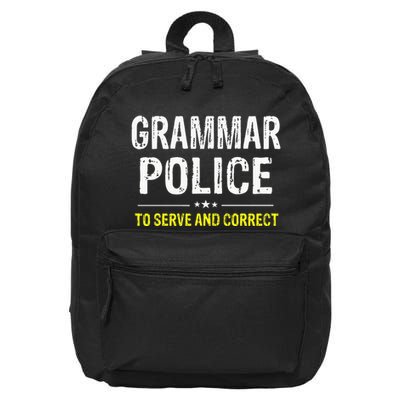 funny Grammar Police Costume Idea 16 in Basic Backpack