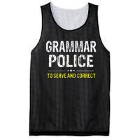 funny Grammar Police Costume Idea Mesh Reversible Basketball Jersey Tank