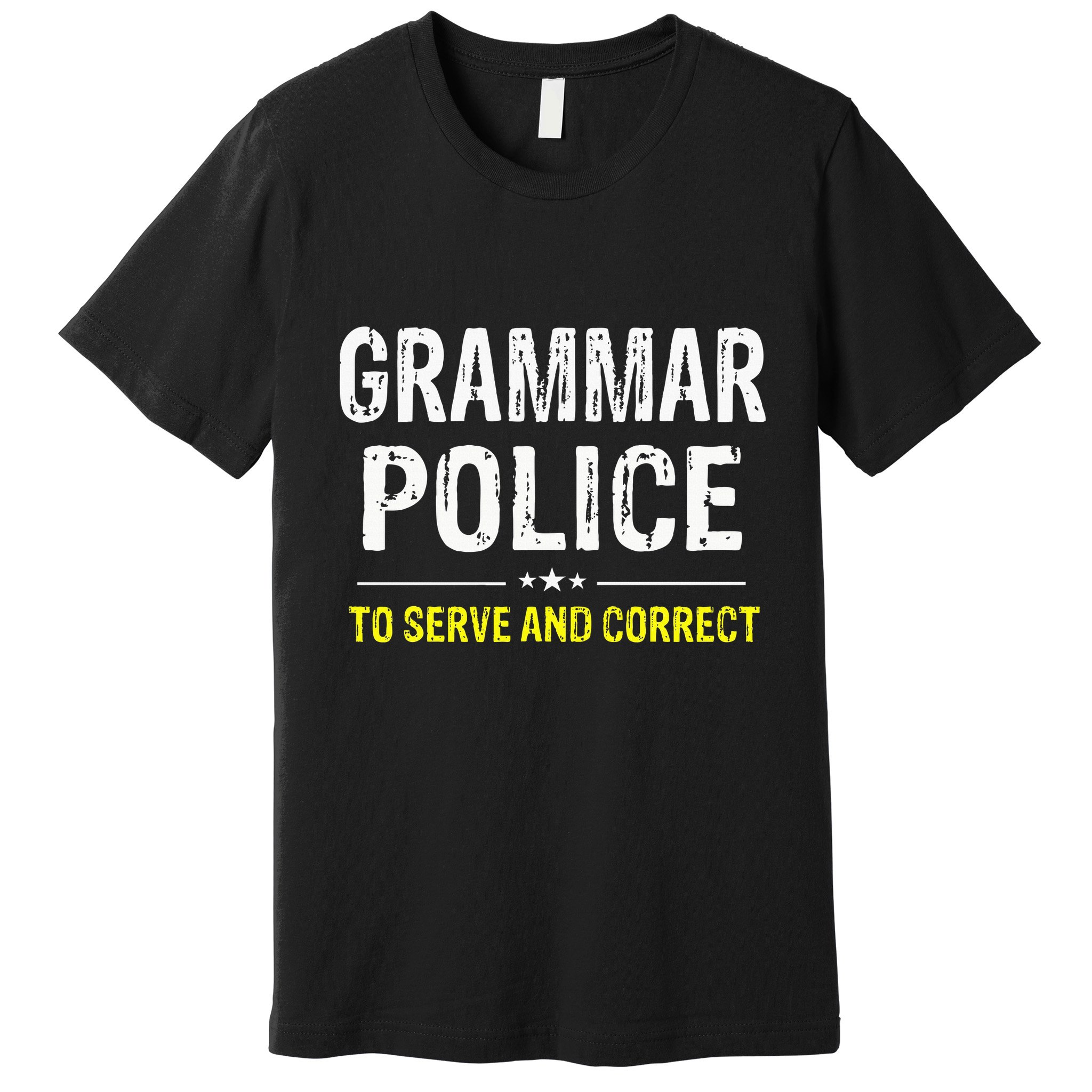 funny Grammar Police Costume Idea Premium T-Shirt
