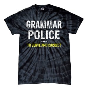 funny Grammar Police Costume Idea Tie-Dye T-Shirt