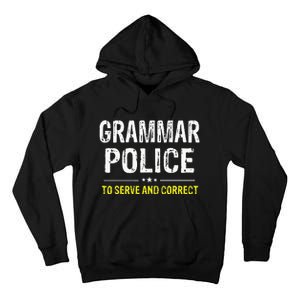 funny Grammar Police Costume Idea Tall Hoodie