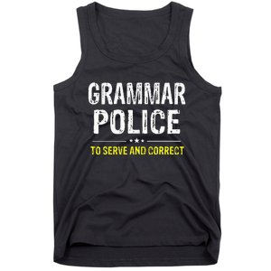 funny Grammar Police Costume Idea Tank Top