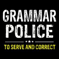 funny Grammar Police Costume Idea Visor