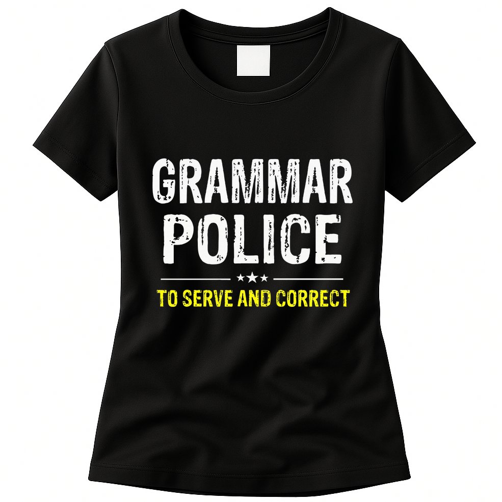 funny Grammar Police Costume Idea Womens T-Shirt