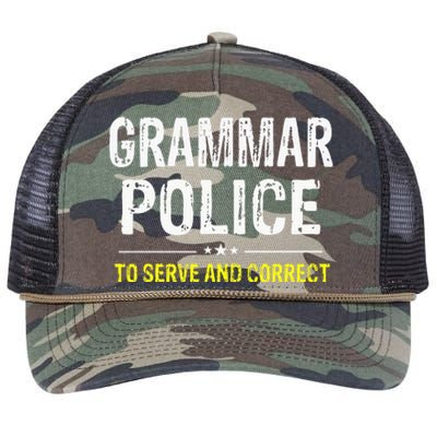 funny Grammar Police Costume Idea Retro Rope Trucker Hat Cap