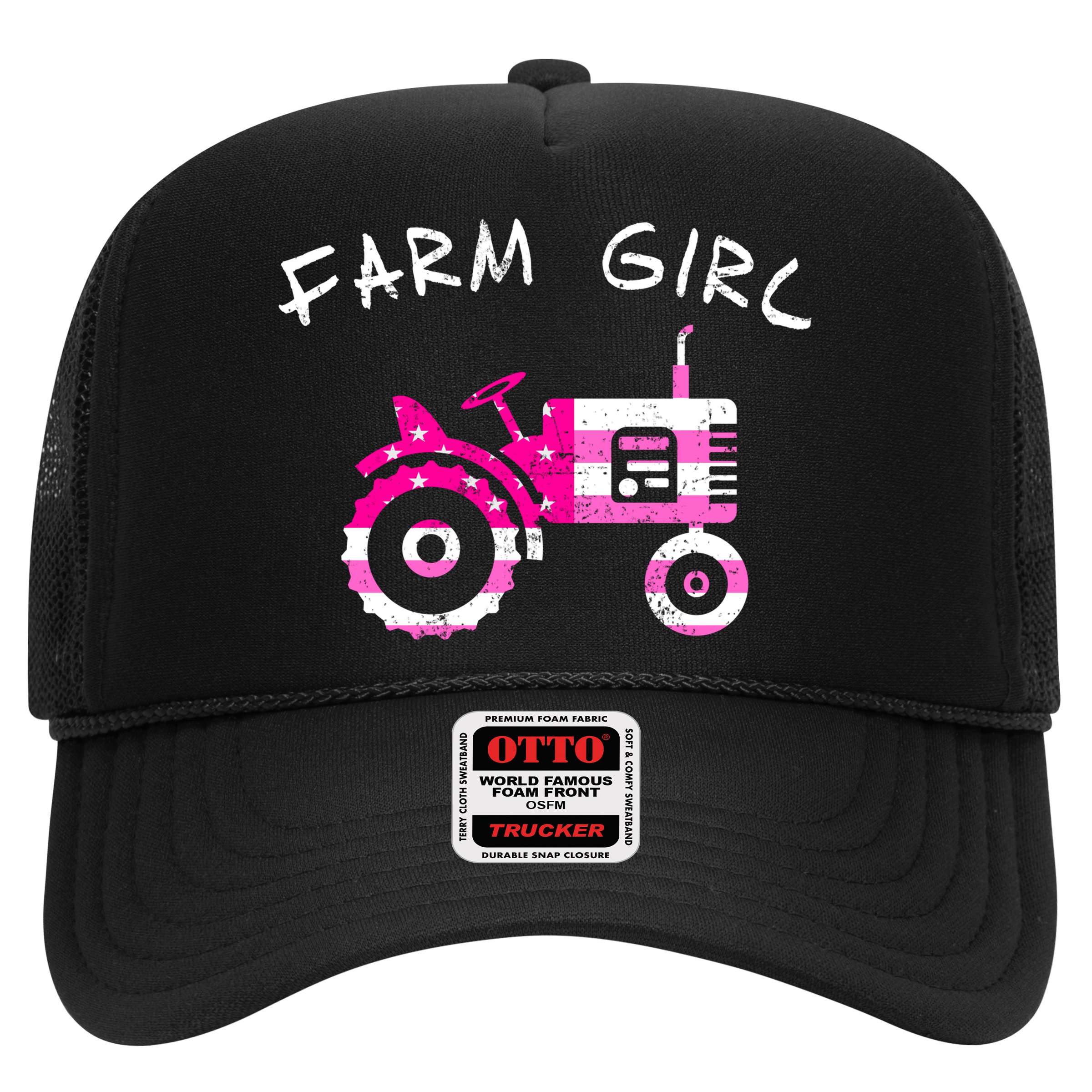 Farm Girl Pink Vintage Tractor Cool Gift Womens Gift Hat